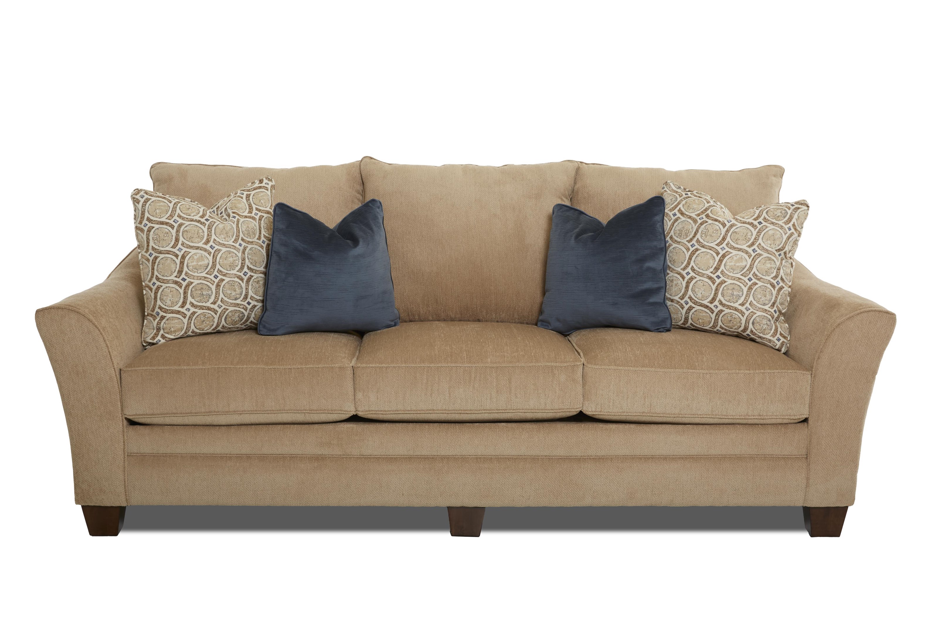Klaussner Posen 83844 SOFA Contemporary Sofa with Block Feet Dunk